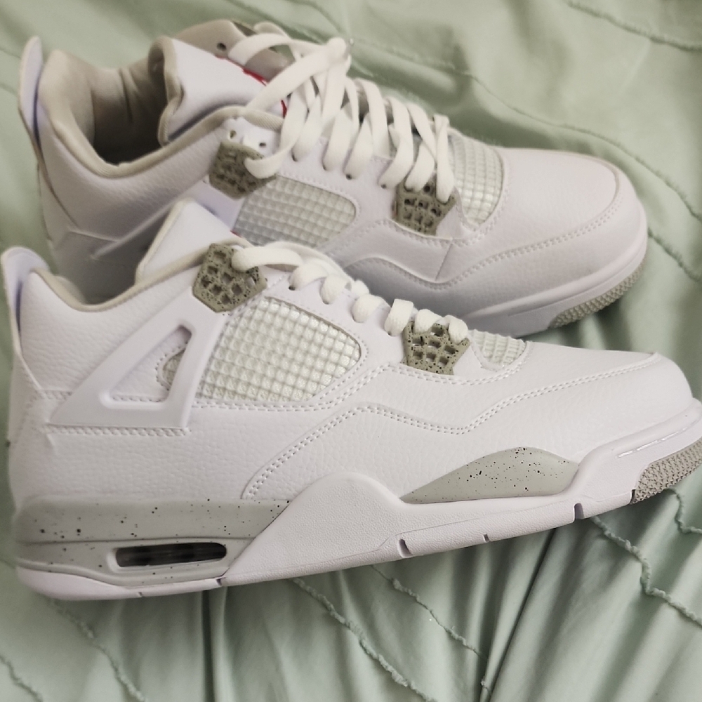 White and Gray Sneakers